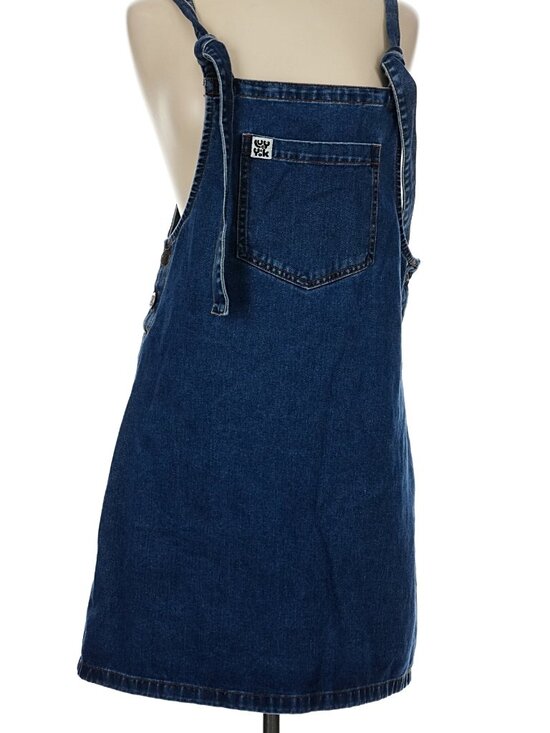 Lucy & Yak Dresses & Skirts - Lucy & Yak Denim Dungaree Dress Dark Wash Blue UK 12 / US 8 NWOT Organic Cotton